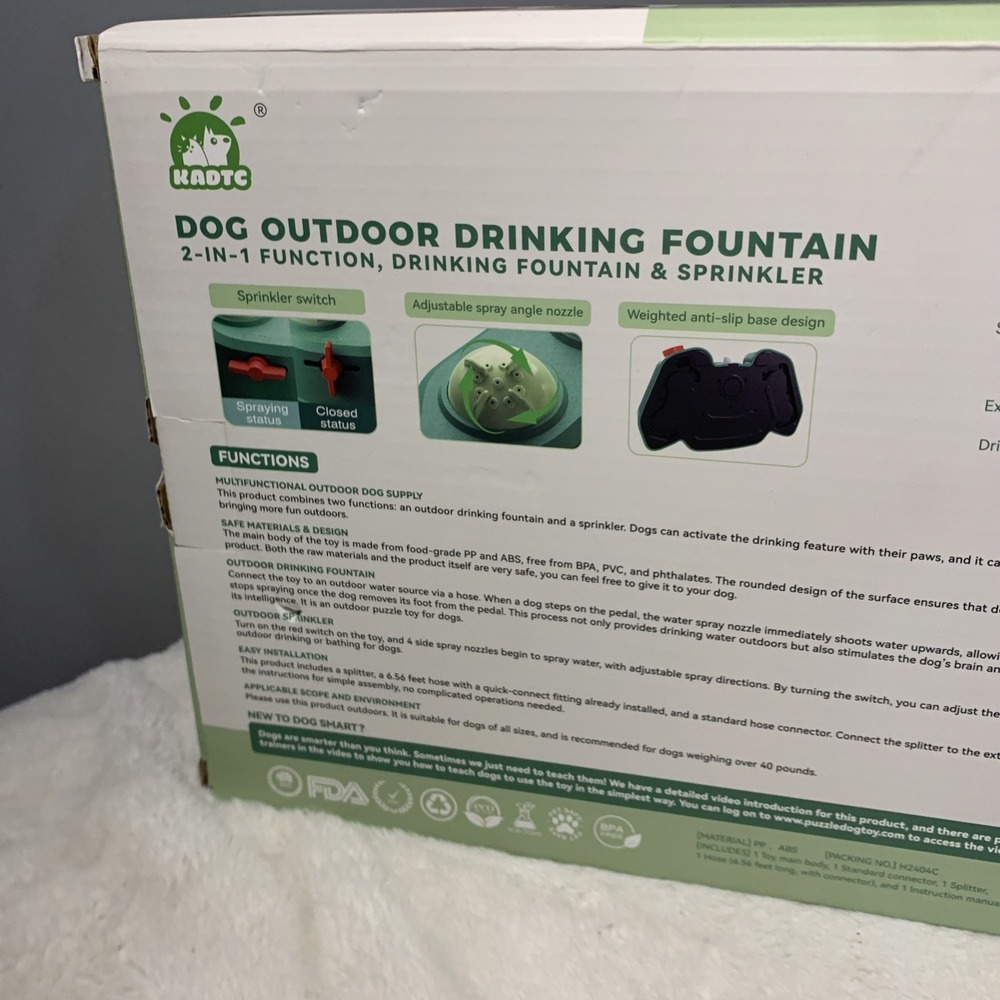 Dog Sprinkler for Outdoor, Paw-Activated Large Dog Water Fountain - Picture 8 of 8